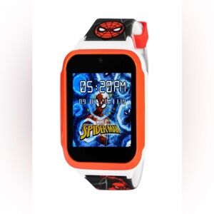 NWT Ewatchfactory Marvel SpiderMan Touchscreen Silicone Strap Smart Watch 41.5mm